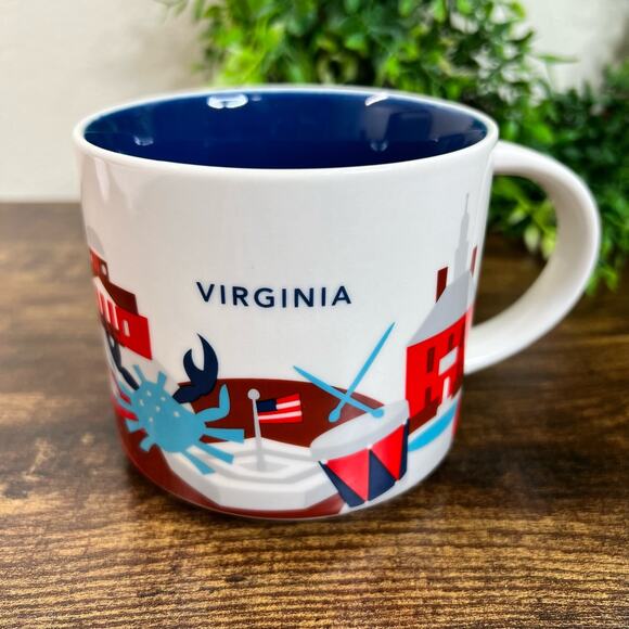 2017 Starbucks Virginia Mug 14oz You Are Here Collection Coffee Cup Collectors - Picture 1 of 6